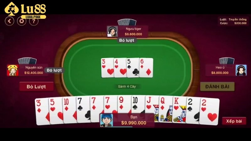 Chiến thuật chơi Tiến lên miền Nam Lu88 dễ thắng từ cao thủ