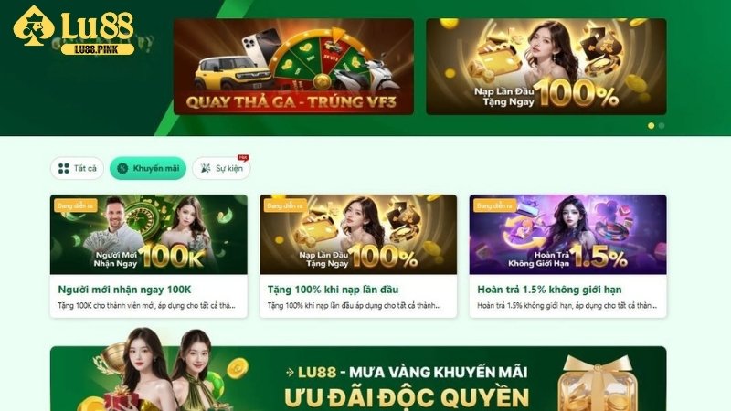 Khuyến mãi Lu88 dành cho người mới: Đăng ký là có quà